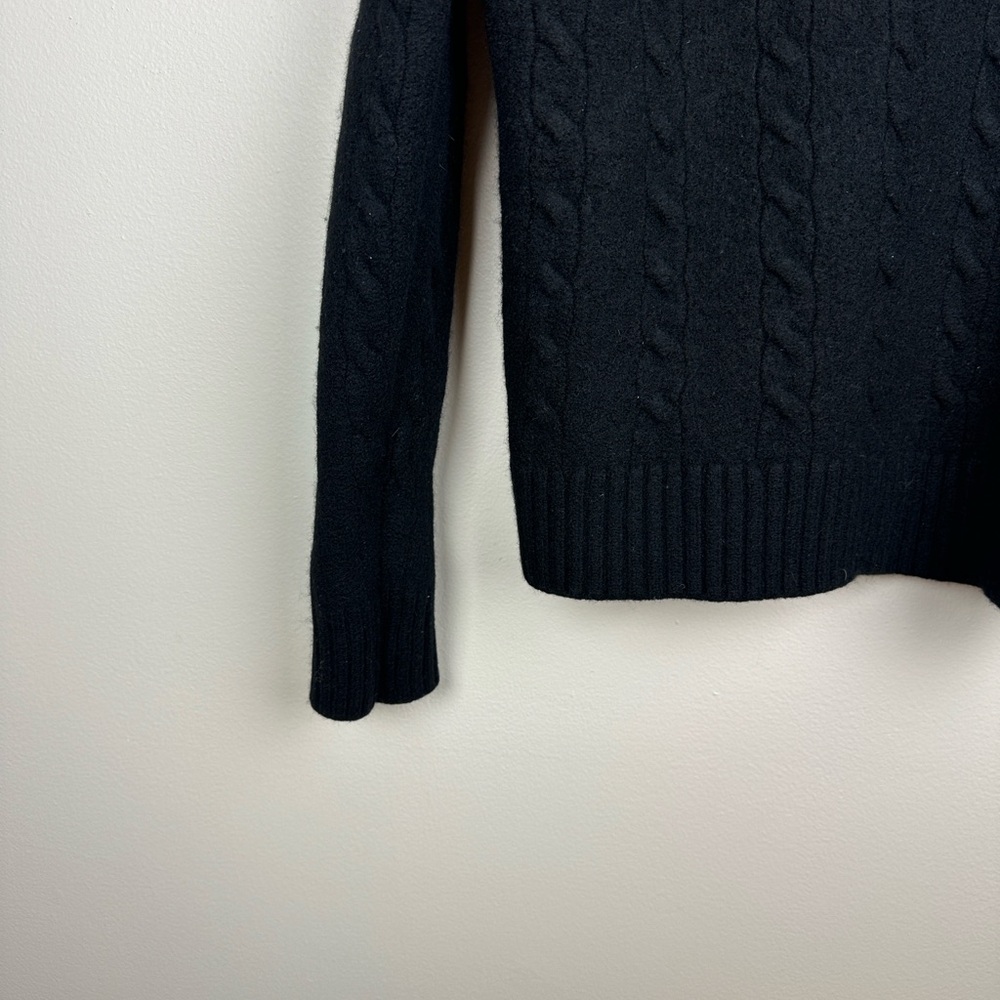 Banana Republic Extra Fine Merino Wool Cable Knit Turtleneck Sweater - Picture 5 of 8